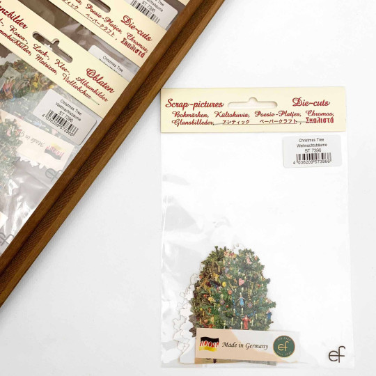 Fancy Christmas Trees Loose Christmas Paper Scrap Pack